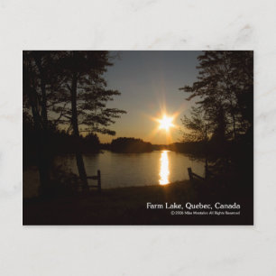 Voor de zonsondergang briefkaart