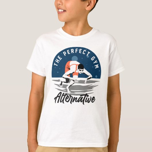 Voor de zwemmer - het perfecte gym alternatief t-shirt (Voorkant)