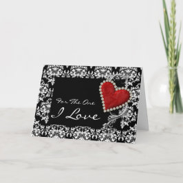 "Voor degene die ik leuk vind" romantische valenti Feestdagen Kaart