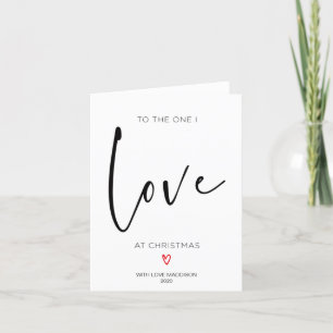 Voor degene van wie ik hou, de kerstkaart voor Fia Feestdagen Kaart