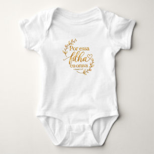 Voor deze dochter bad ik Christelijk babybody – Romper