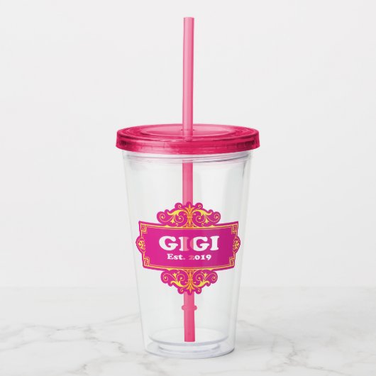 Voor die speciale "GiGi 2019" Acryl Drinkbeker (Voorkant)