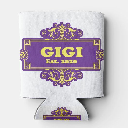 Voor die speciale "GiGi 2020" Blikjeskoeler (Achterkant)
