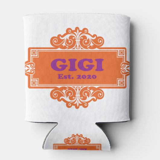 Voor die speciale "GiGi 2020" Blikjeskoeler (Achterkant)