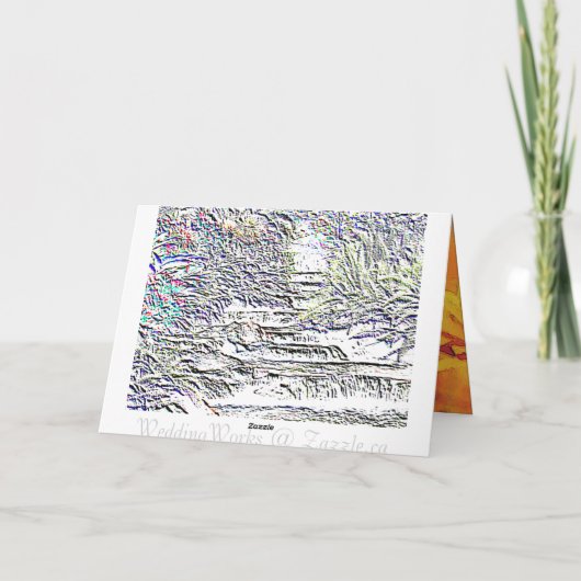 Voor die speciale iemand Waterval Groet Kaart (Achterkant)