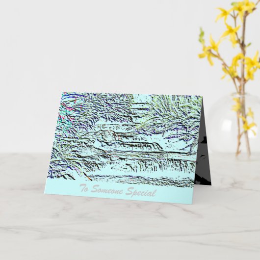 Voor die speciale iemand Waterval Groet Kaart (Gele Bloem)