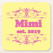 Voor die speciale "Mimi 2019" Kartonnen Onderzetters (Voorkant)