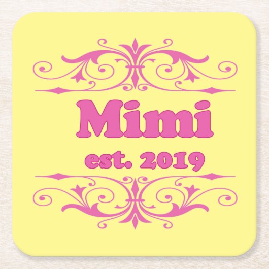 Voor die speciale "Mimi 2019" Kartonnen Onderzetters (Voorkant)