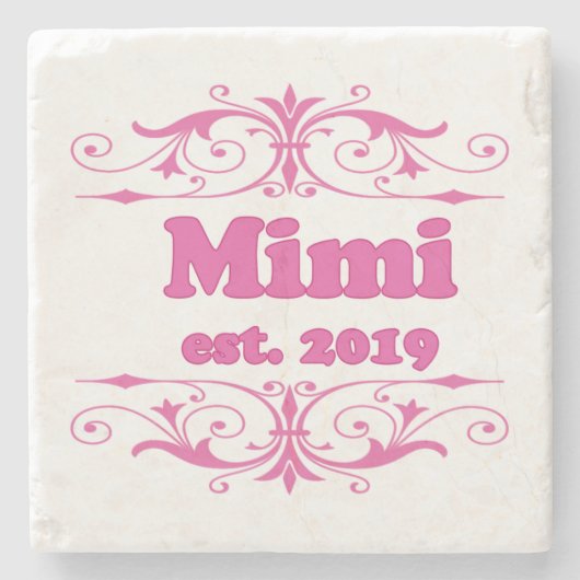 Voor die speciale "Mimi 2019" Stenen Onderzetter (Voorkant)