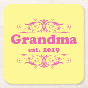 Voor die speciale "oma 2019" kartonnen onderzetters