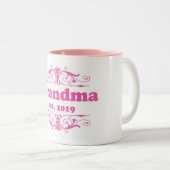 Voor die speciale "oma 2019" tweekleurige koffiemok (Voorkant rechts)