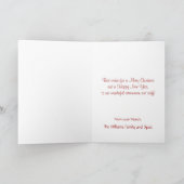 Voor Dierenarts Christmas Black Cat Kaart (Binnen)