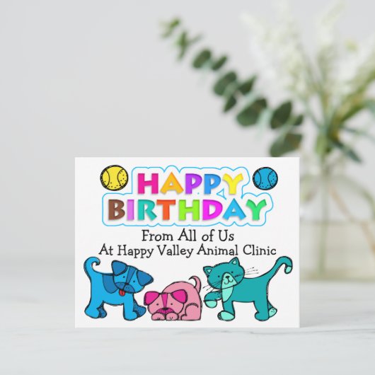 Voor dierenartsen - SRF Briefkaart (Staand voorkant)