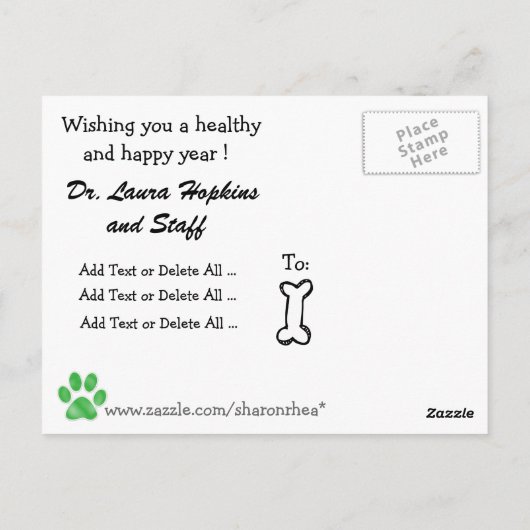 Voor dierenartsen - SRF Briefkaart (Achterkant)