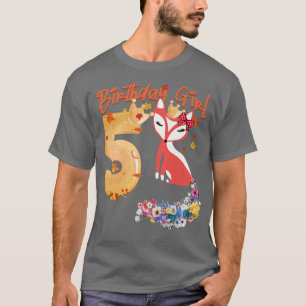Voor Dierenvrienden 5e verjaardag meisje op dag 5 T-shirt