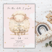 Voor dit kind heb ik de Schrift Roze Lam Meisje ge Kaart