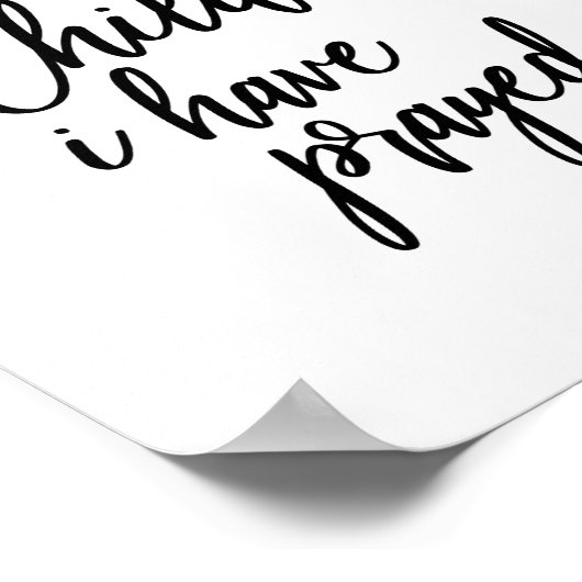 Voor dit kind heb ik gebeden Christelijke print (Hoek)