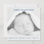 Voor dit kind heb ik geboorteaankondiging gebeden aankondiging (Achterkant)