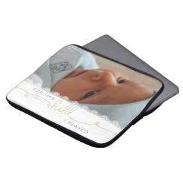 Voor dit kind heb ik gegeten - 1 Samuel 1:27 Laptop Sleeve