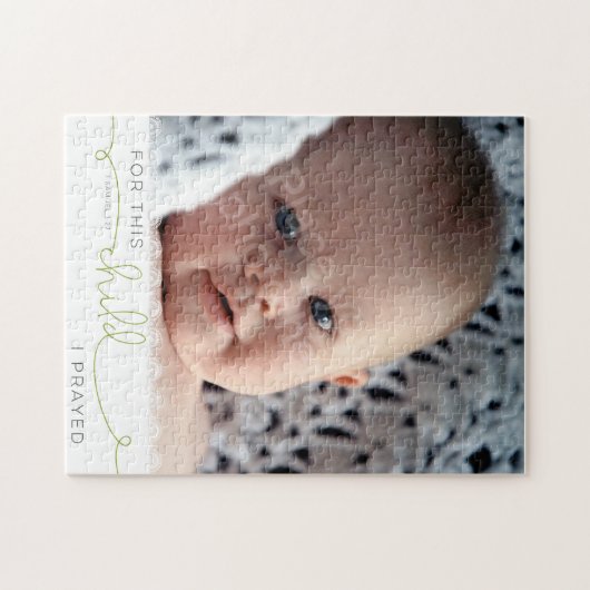 Voor dit kind heb ik gegeten - 1 Samuel 1:27 Legpuzzel (Horizontaal)