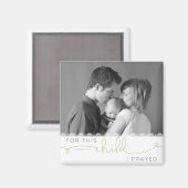 Voor dit kind heb ik gegeten - 1 Samuel 1:27 Magneet (Voorkant / Achterkant)