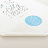 Voor dit kind heb ik in blauw gegeten sherpa deken (3/4)