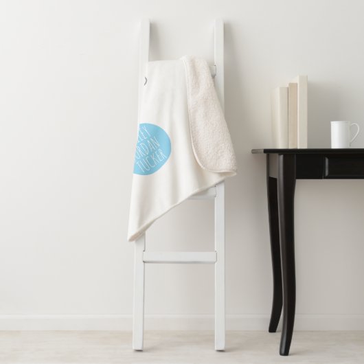 Voor dit kind heb ik in blauw gegeten sherpa deken (In situ)