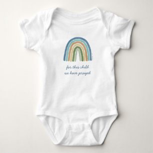Voor dit kind hebben we Boho Rainbow Blue geprezen Romper