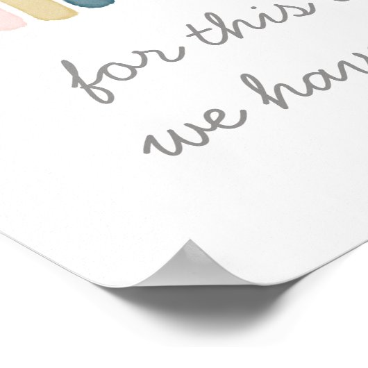 Voor dit kind hebben we Boho Waterverf Rainbow gep Poster (Hoek)