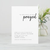 Voor dit kind hebben we een uitnodiging tot baptis (Staand voorkant)