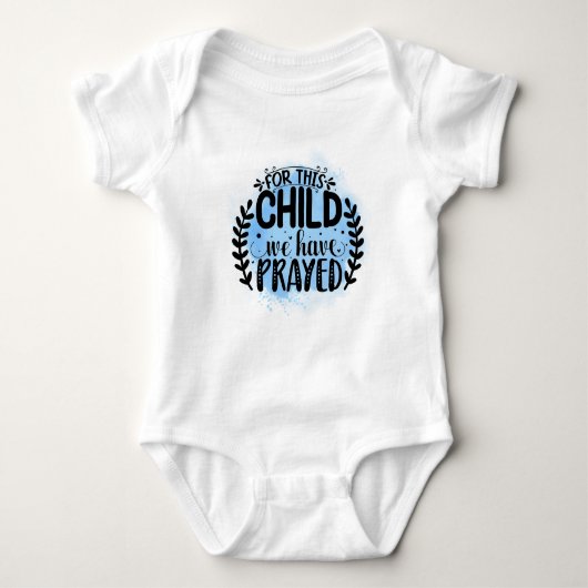 Voor dit kind hebben we gebeden baby body romper (Voorkant)