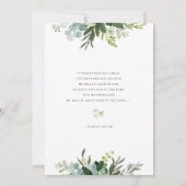 Voor dit kind hebben we gebeden Baby shower uitnod Kaart (Achterkant)