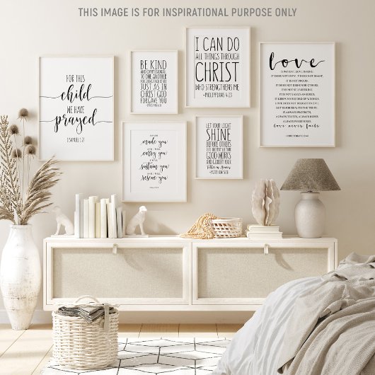 Voor dit kind hebben we gegeten, 1 Samuel 1:27 Poster