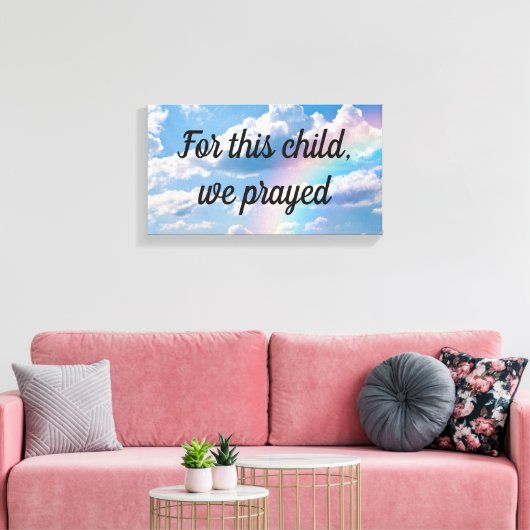 Voor dit kind hebben we neursery Bedroom Wall Art  Canvas Afdruk (Insitu (Woonkamer))