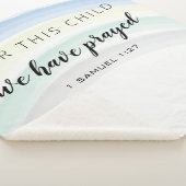 Voor dit kind hebben we Rainbow Baby Boy GEPRAYD Sherpa Deken (3/4)