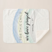 Voor dit kind hebben we Rainbow Baby Boy GEPRAYD Sherpa Deken (Voorkant (horizontaal))