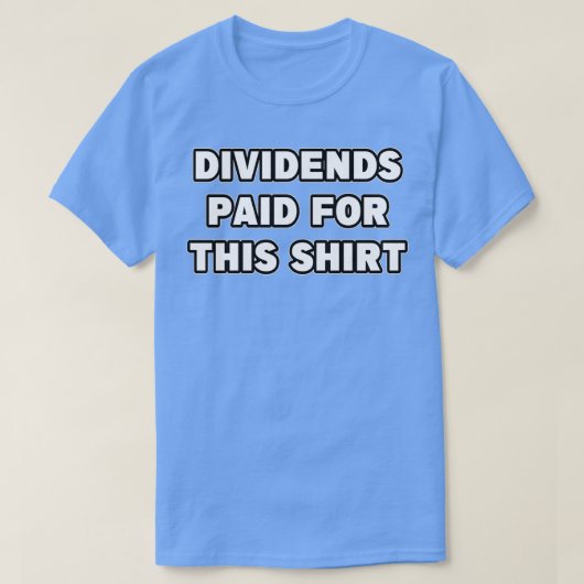 Voor dit Shirt uitgekeerde dividenden (Design voorkant)