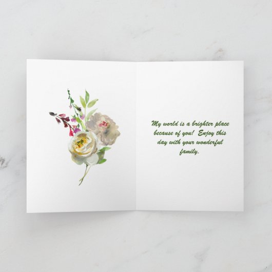 Voor Dochter op moederdag Kaart (Binnen)