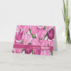 Voor Dochter op Moederdag Tulpen Schilderen Kaart