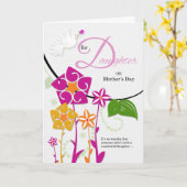 voor Dochter op Moederdag Vloertuinen Kaart (Gele Bloem)