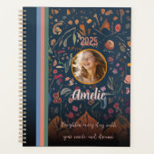 Voor Dochters, Abstracte Bloemontwerp Foto  Planner (Voorkant)