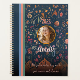 Voor Dochters, Abstracte Bloemontwerp Foto Planner