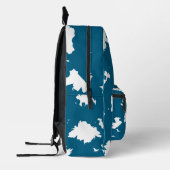 Voor Dromers – Blauwe Spat Backpack Bedrukte Rugzak (Links)