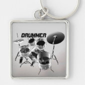 Voor drummers | Gepersonaliseerde cadeaus Sleutelhanger (Voorkant)
