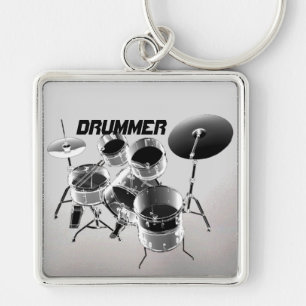 Voor drummers Gepersonaliseerde cadeaus Sleutelhanger