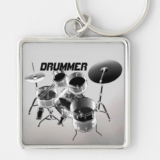 Voor drummers | Gepersonaliseerde cadeaus Sleutelhanger (Voorkant)