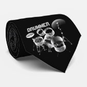 Voor drummers | Gepersonaliseerde cadeaus Stropdas (Opgerold)