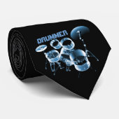Voor drummers | Gepersonaliseerde cadeaus Stropdas (Opgerold)