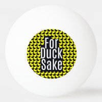 "Voor Duck Sake!" Funny Typografie op Gele Eenden