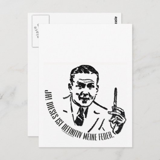 Voor Duitse Schrijvers Briefkaart (Voorkant / Achterkant)